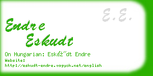 endre eskudt business card